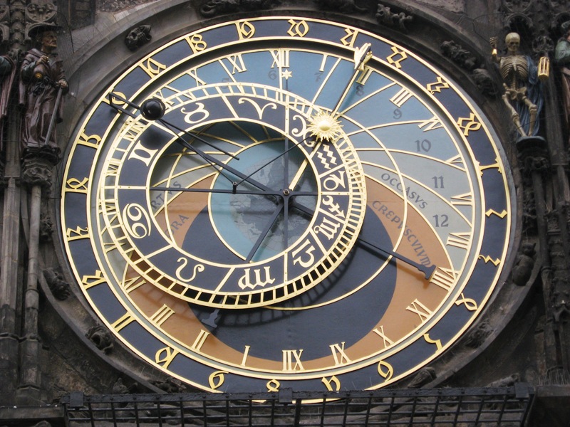 The Astronomical Clock in Prague, Czech Republic