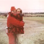 Uncle Delbert (on left) hugging me on our 1971 hunting trip in Canada