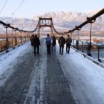 Bridge over the Zeravshan River in Panjakent, Tajikistan